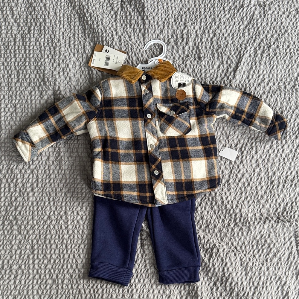 ⚠️Plaid Shirt with Navy Pants Outfit⚠️